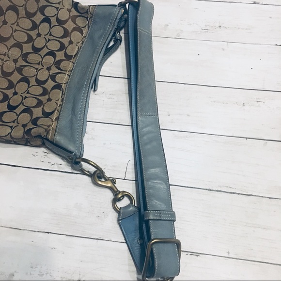 💯Coach Leather Canvas Shoulder Bag ❤️ - Picture 7 of 8